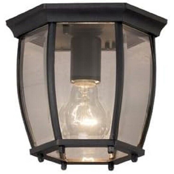 Portfolio Flushmount Ceiling Fixture #0338579 Matte Black Finish New Boxed - Picture 1 of 6